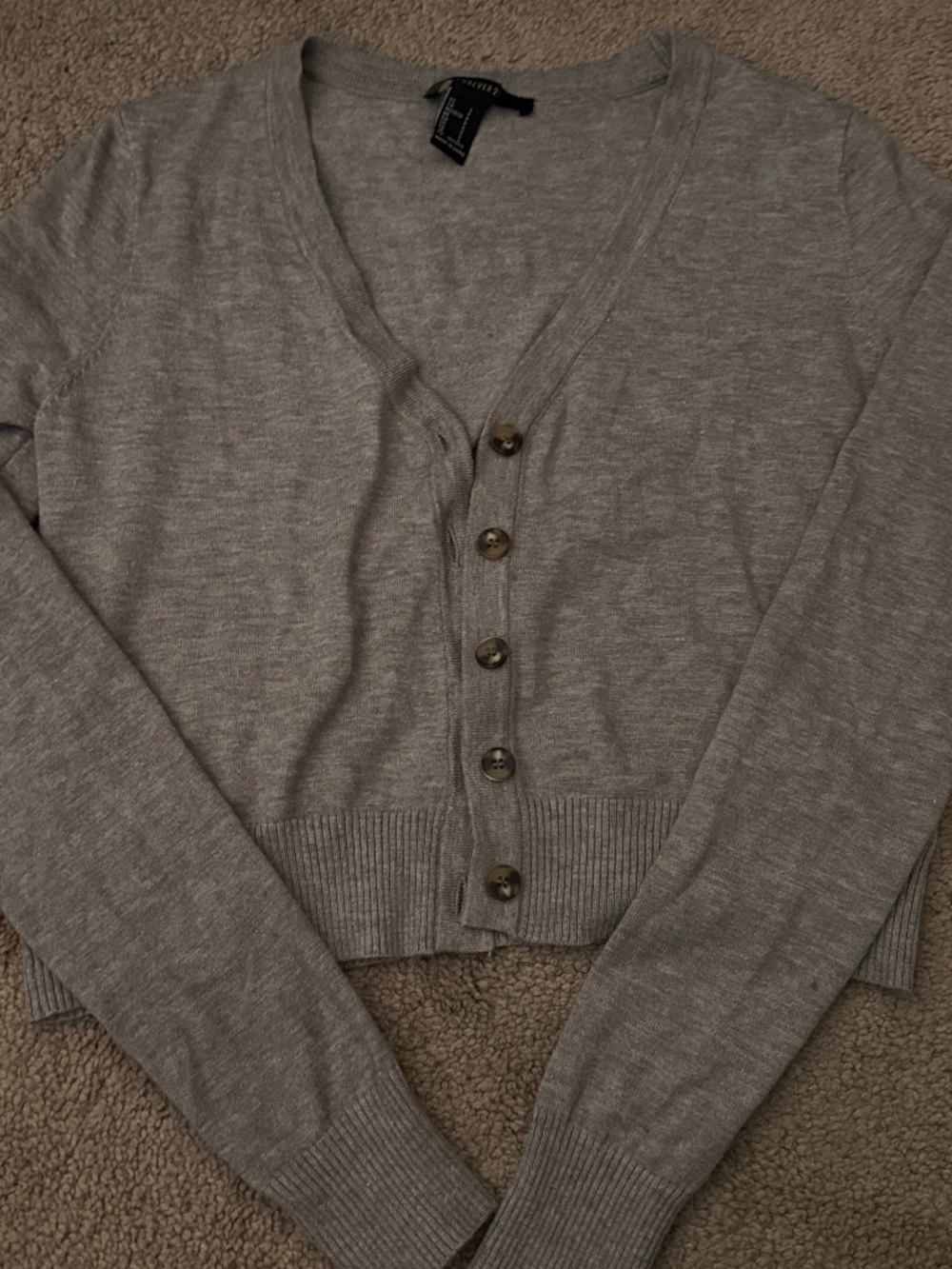 NWOT Forever 21 Grey Button Waist SOFT Cardigan